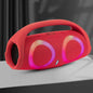 Altavoz Bluetooth de tres generaciones War Drum con luces de colores RGB impermeable portátil al aire libre